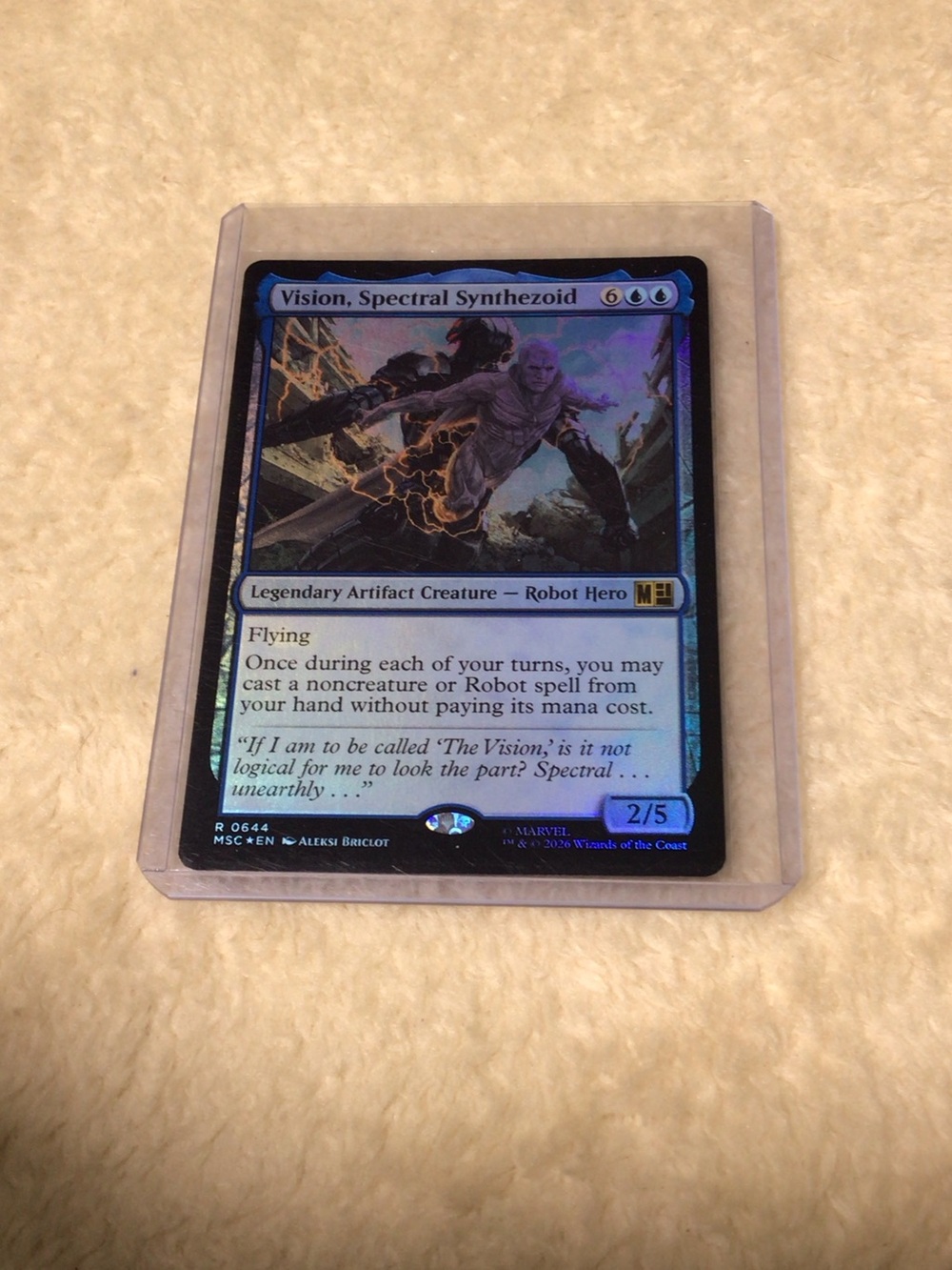 Magic: The Gathering Vision, Spectral Synthezoid - Blue Foil Card